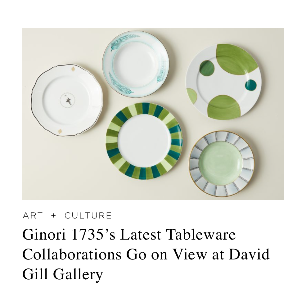 Ginori for David Gill Gallery, Galerie Magazine