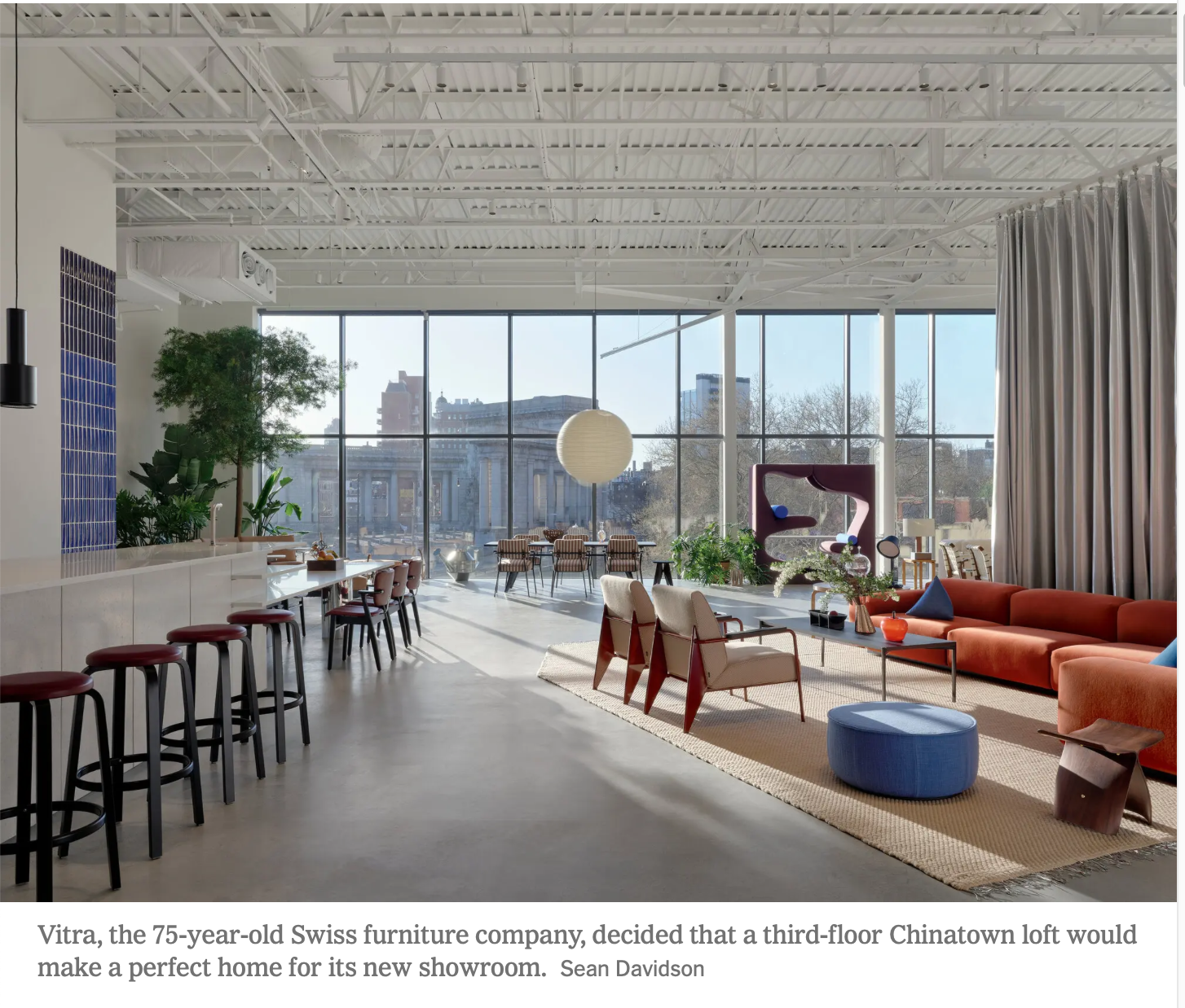 Vitra’s new showroom/The New York Times