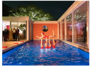 Rebecca Gardner hired synchronized swimmers for a birthday