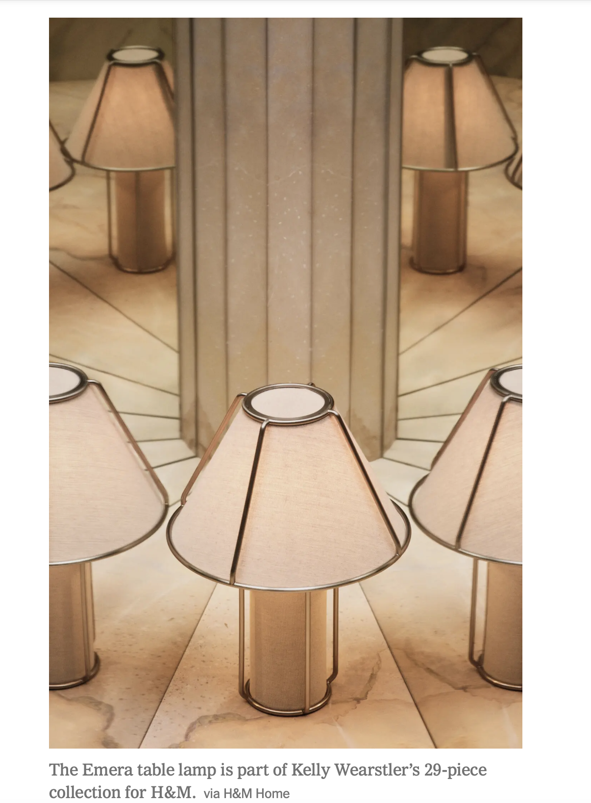 Kelly Wearstler x H&M/The New York Times